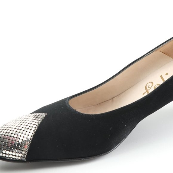 Final Price- Vintage FELIPE Satin Heels - Picture 2 of 11